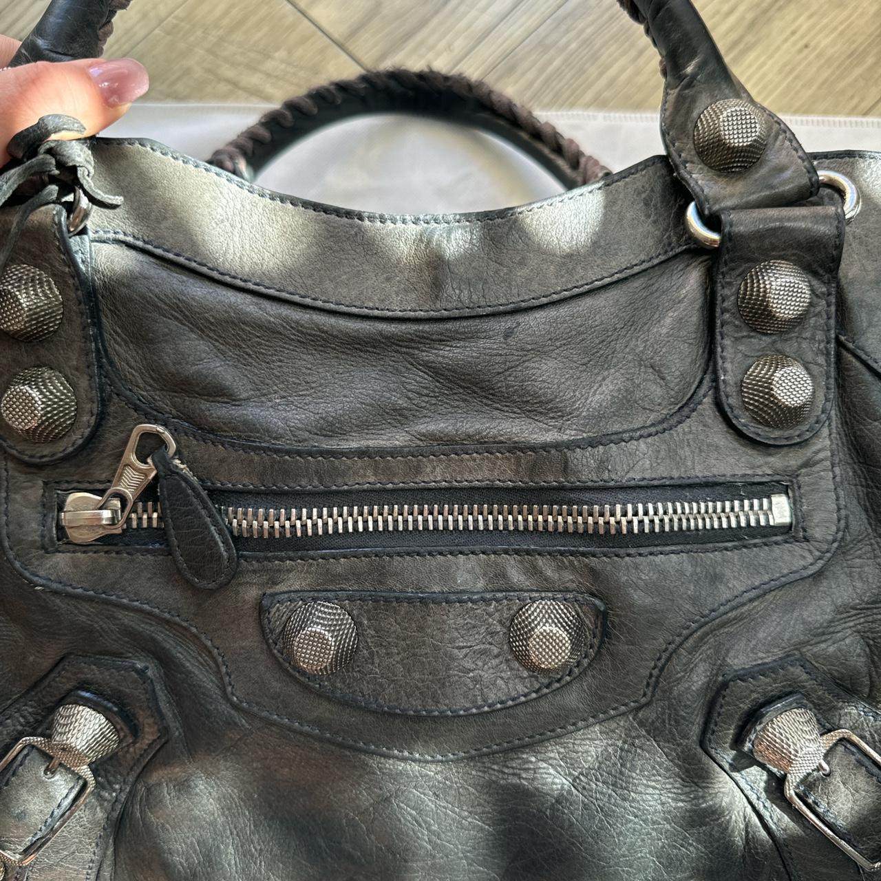 ๐ Authentic Balenciaga city bag gaint in black/grey Pre-owned ๐
