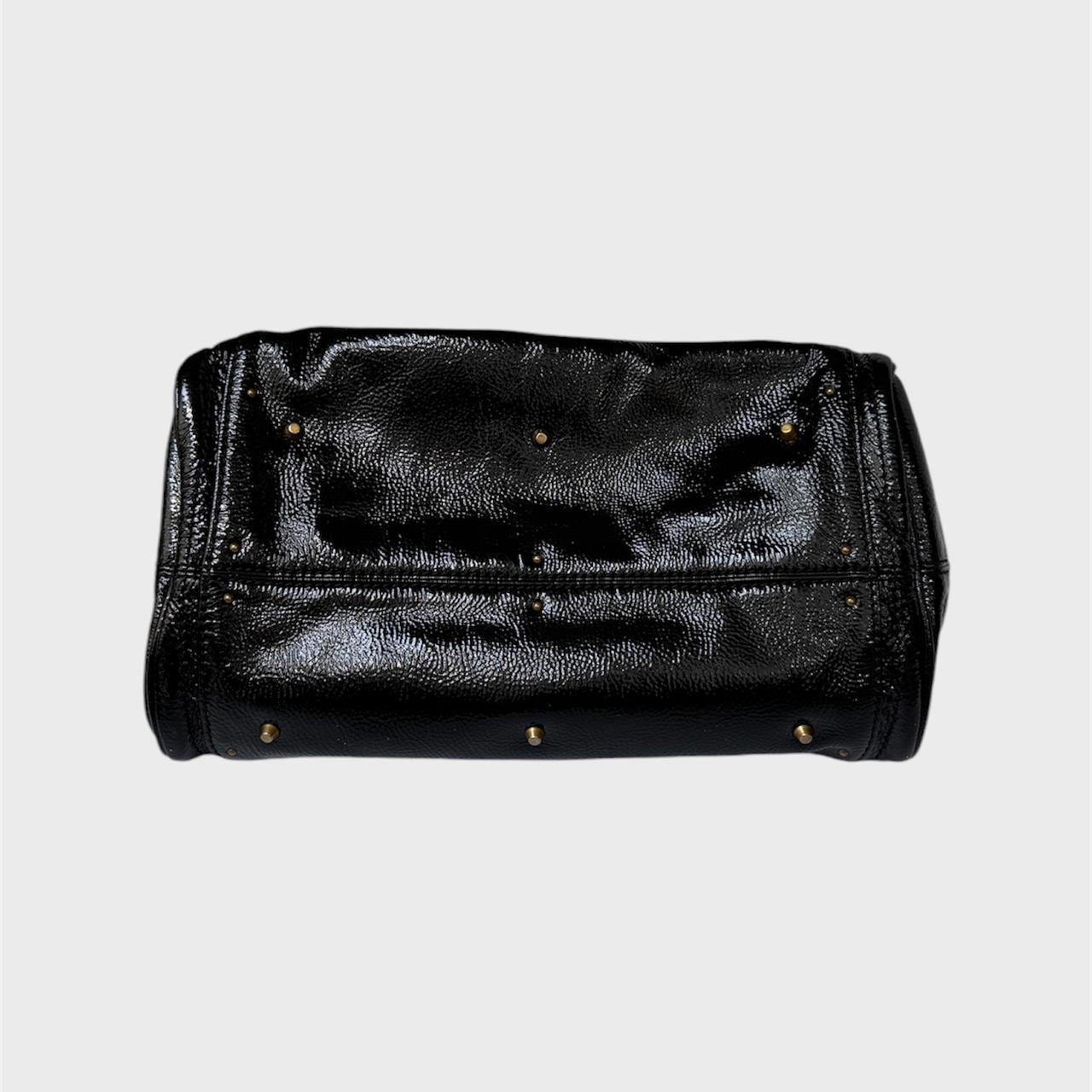 ๐ Authentic CHLOE Paddington black patent leather shoulder Bag Pre-owned ๐