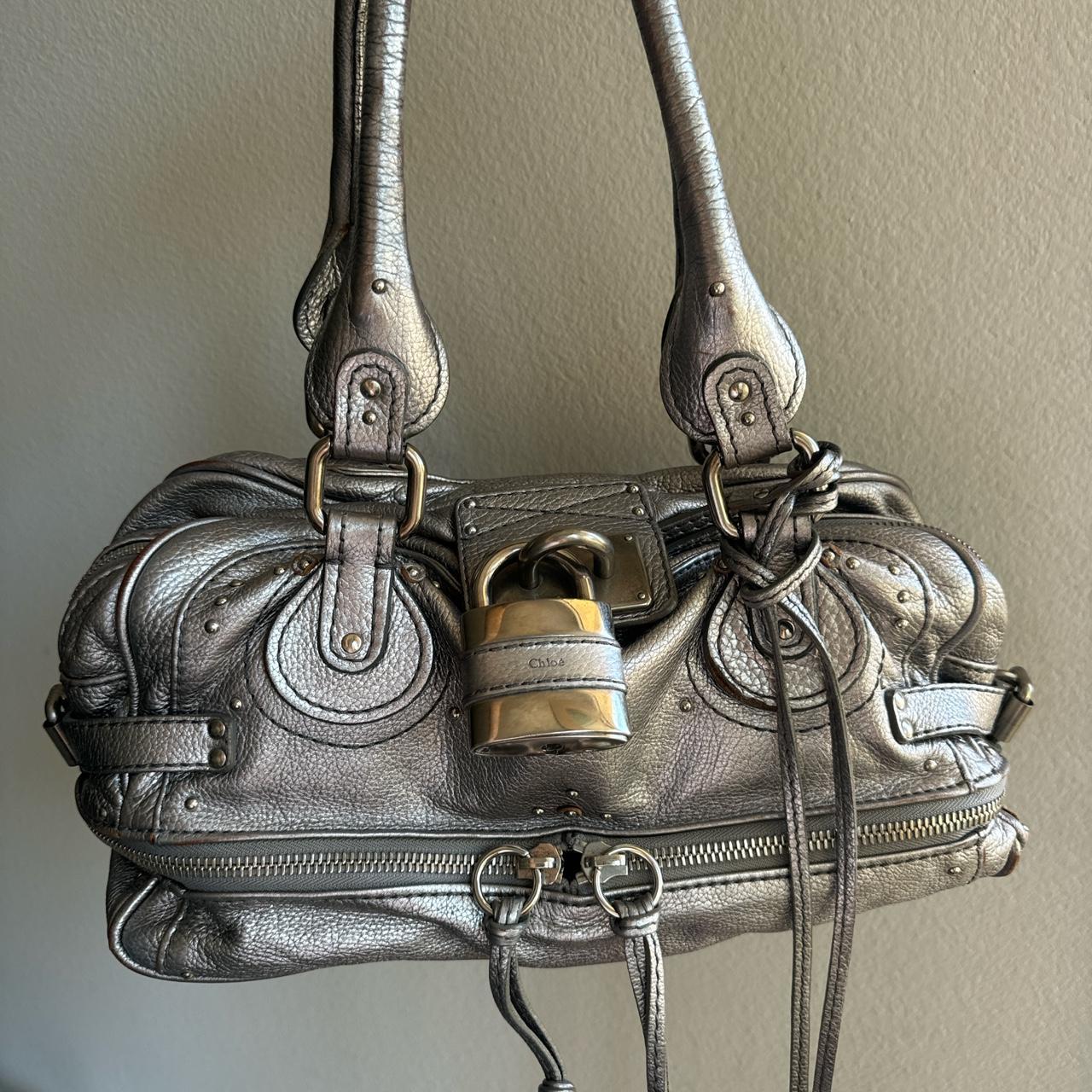 ๐ Authentic silver Chloe paddington bag Pre-owned ๐