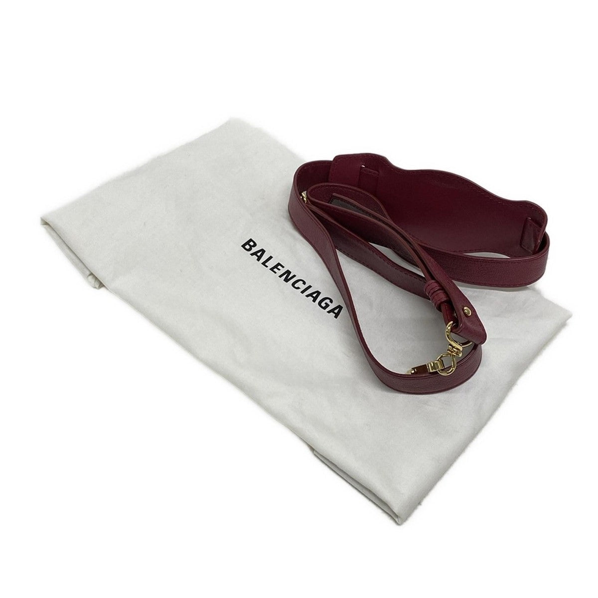 π Authentic BALENCIAGA Classic Metallic Edge City S 432831 Bordeaux Leather - Handbag Pre-owned π