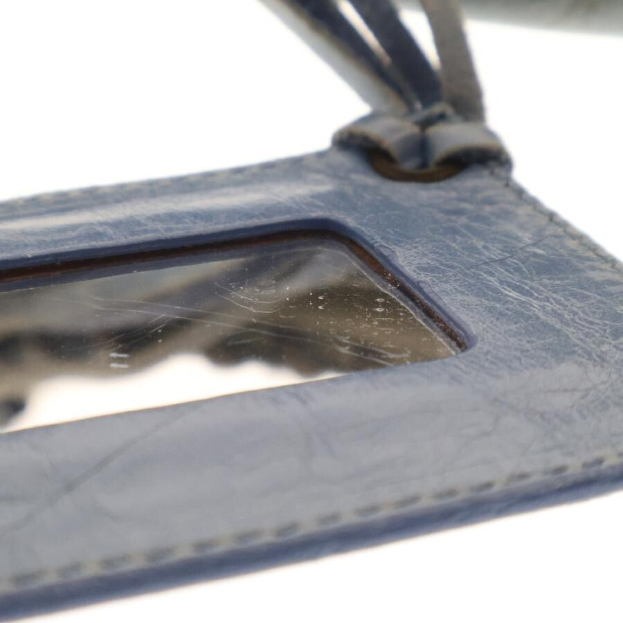 π Authentic Balenciaga The City Classic Handbag Shoulder 2way Indigo Blue w/Mirror Strap Pre-owned π