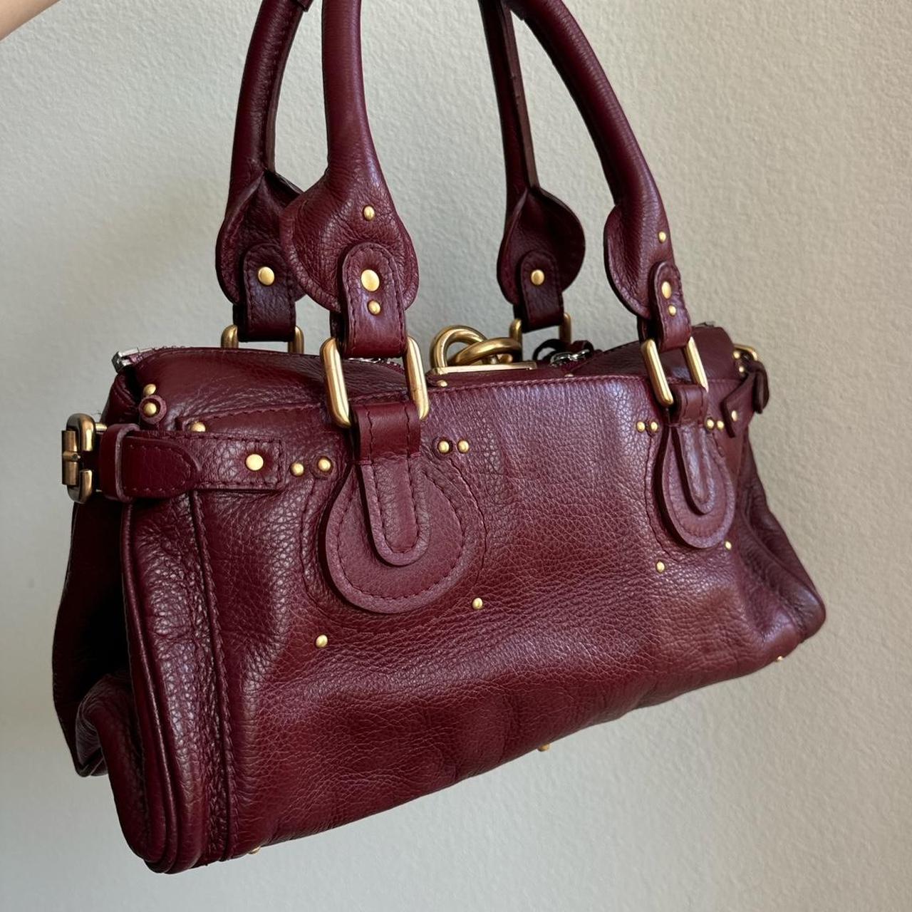 🌟 Authentic Burgundy Chloe paddington leather Pre-owned 🌟