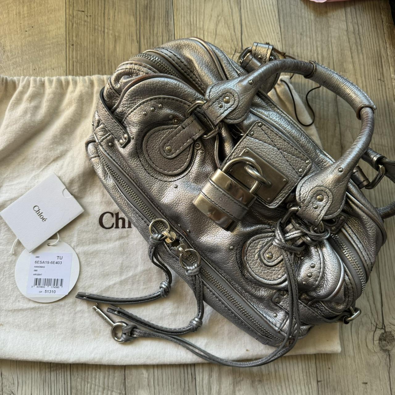 🌟 Authentic silver Chloe paddington bag Pre-owned 🌟