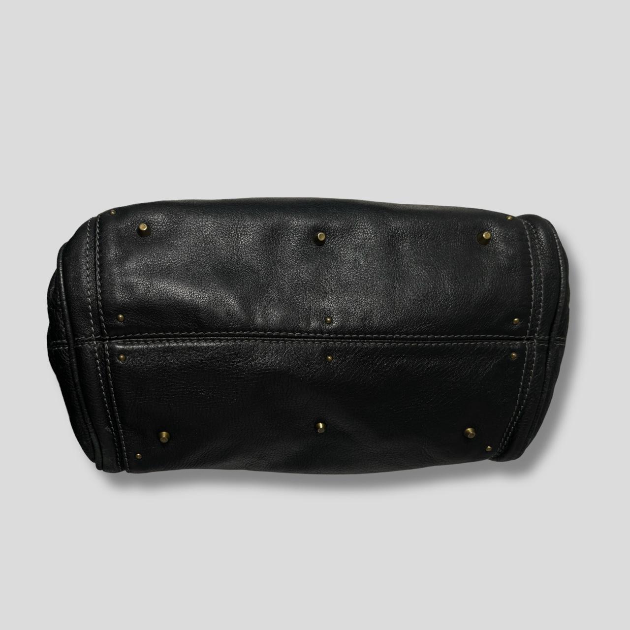 🌟 Authentic CHLOE Paddington Bag  Black Leather With Gold Lock Hardware Pre-owned 🌟