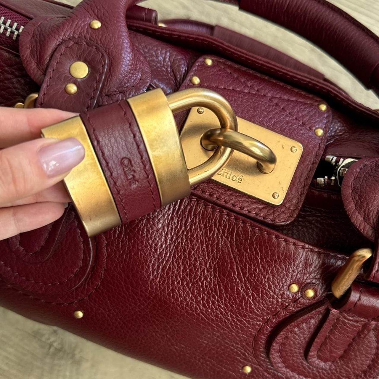 🌟 Authentic Burgundy Chloe paddington leather Pre-owned 🌟