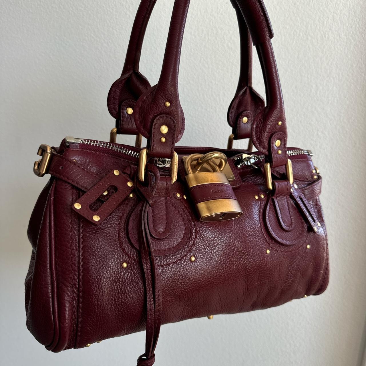 🌟 Authentic Burgundy Chloe paddington leather Pre-owned 🌟