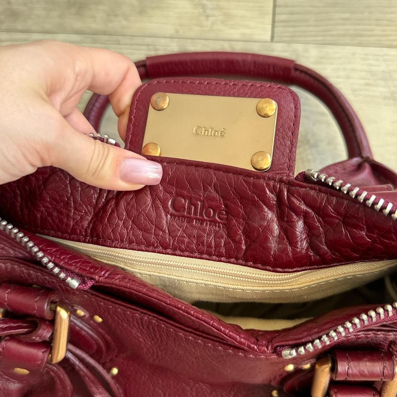 🌟 Authentic Burgundy Chloe paddington leather Pre-owned 🌟