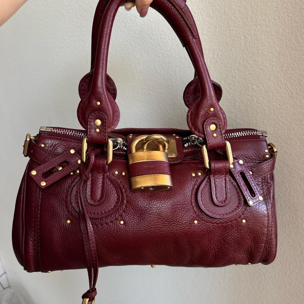 🌟 Authentic Burgundy Chloe paddington leather Pre-owned 🌟